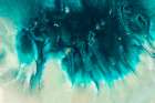 Aqua Echoes Abstract Art Print