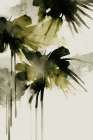 Green flowers no 2 Art Print