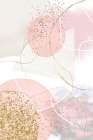 Pink N Gold 3 Abstract Art Print