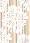 Five Flowers on Stripes Art Print