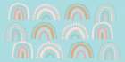Rainbows_Teal Art Print