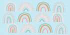 Rainbows_Blue Art Print