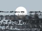 Hidden Moon NAd5 | Behind the Horizon Art Print