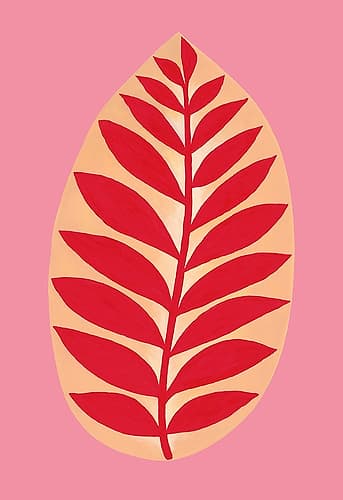 Agot (red a pink) Art Print