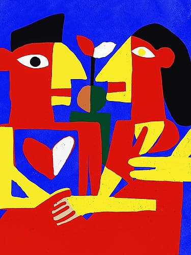 Aboriginal love Art Print
