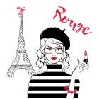 Paris Rouge Art Print