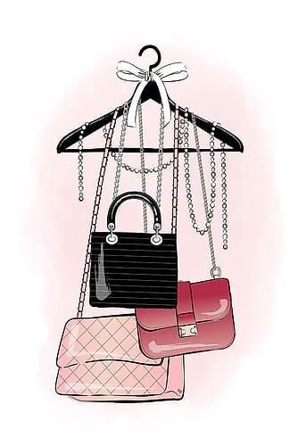 Handbag Stock Art Print