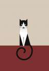 Coco as a geometric cat Art Print