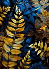 Vibrant Garden and ferns 1 Art Print