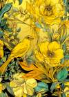 Flora and bird 2 Art Print