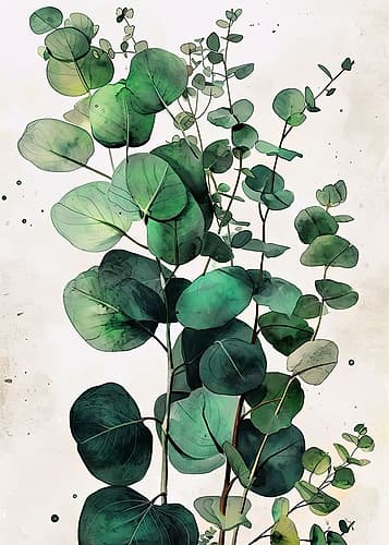 Nature 6 leaves Art Print
