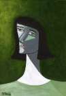 Lady in Green Art Print