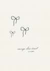 Ink a Bows II Art Print