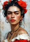 Portrait of a woman 15 Art Print