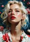 Portrait of a woman 20 Art Print