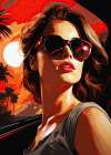 Portrait of a woman 21 Art Print
