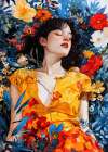 Portrait of a woman 25 Art Print