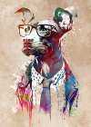 Dog graphic 2 Art Print