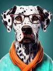 Dog Dalmatian Art Print