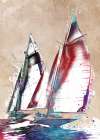 Sailing sport art 4 Art Print