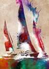 Sailing sport art 1 Art Print