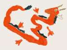 Dragon cut out Art Print