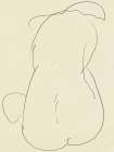Minimal nude figurative sketch Art Print
