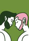Gentle Love Green Minimalist Print