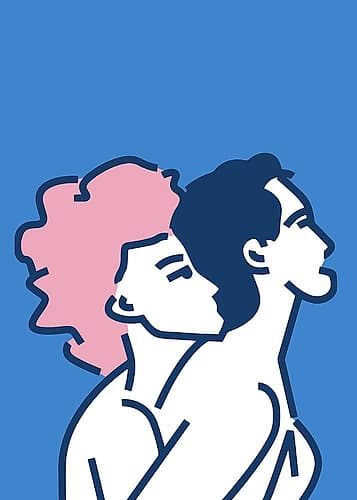 Gentle Love Blue Games and Sports Print