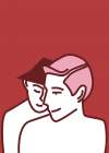 Gentle Love Red Minimalist Print