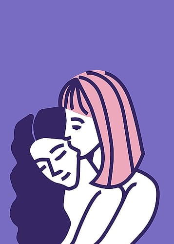Gentle Love Purple Games and Sports Print