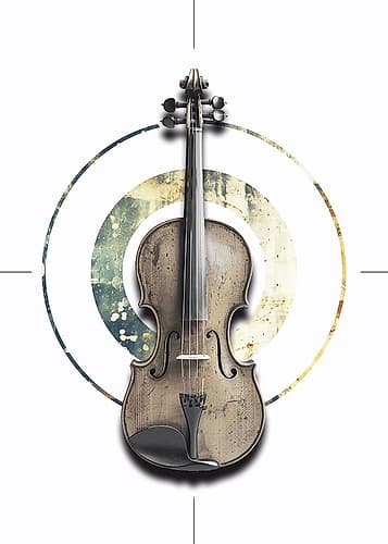 Violin 1 Abstract Art Print