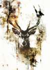 Deer Ink Illustration 01 Art Print