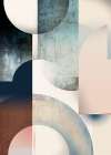 Geometric Vintage Art 03 Art Print