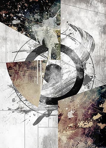 Geometric Vintage Art 10 Abstract Art Print