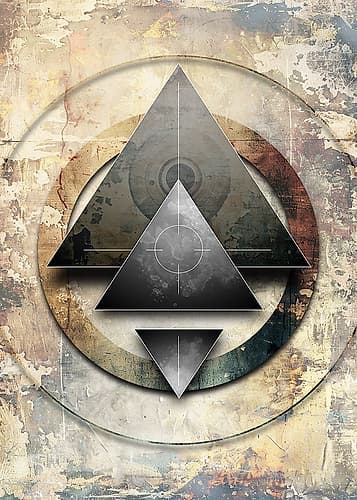 Geometric Vintage Art 11 Art Print