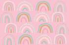 Rainbows_Pink Art Print