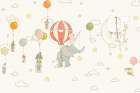 Elephant Dream_SkyWhite Art Print