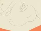Sleeping nude drawing Art Print
