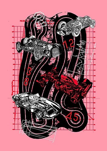 F1 Championships I Illustrative Print