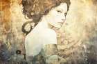 26a71 Womanart08r1 Art Print by Rafal Kulik