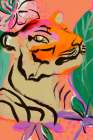 Tiger In Jungle Art Print
