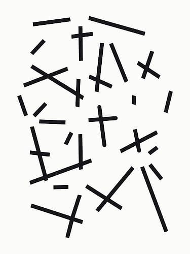 Line sticks Art Print