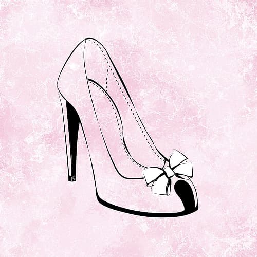 Cinderella Fashion Print