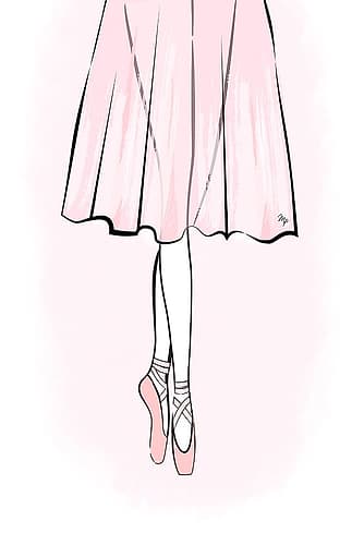 Ballerina Fashion Print