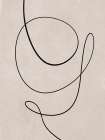 Minimal line art abstract drawing 01 Art Print