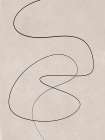 Minimal line art abstract drawing 02 Art Print