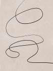 Minimal line art abstract drawing 03 Art Print