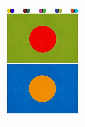Bauhaus complimentary contrast Illustrative Print