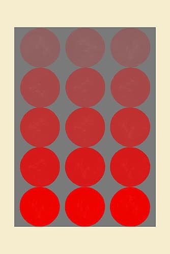 Bauhaus contrast of saturation Art Print